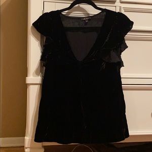 Ella Moss Velvet Black Top